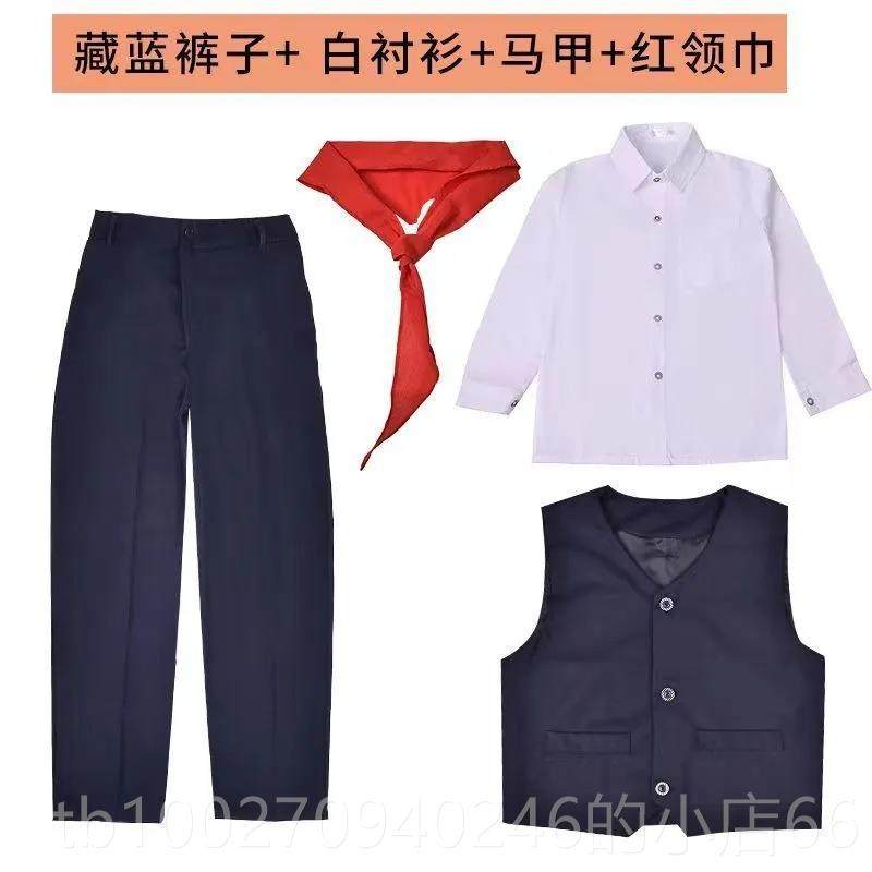 高档红旗的一角合儿童演出服表演服中小大唱诗诵合唱团舞歌朗蹈服