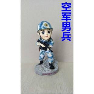 高档念小海军节公仔站岗人偶型模摆军件军嫂礼品退伍纪水兵人玩偶