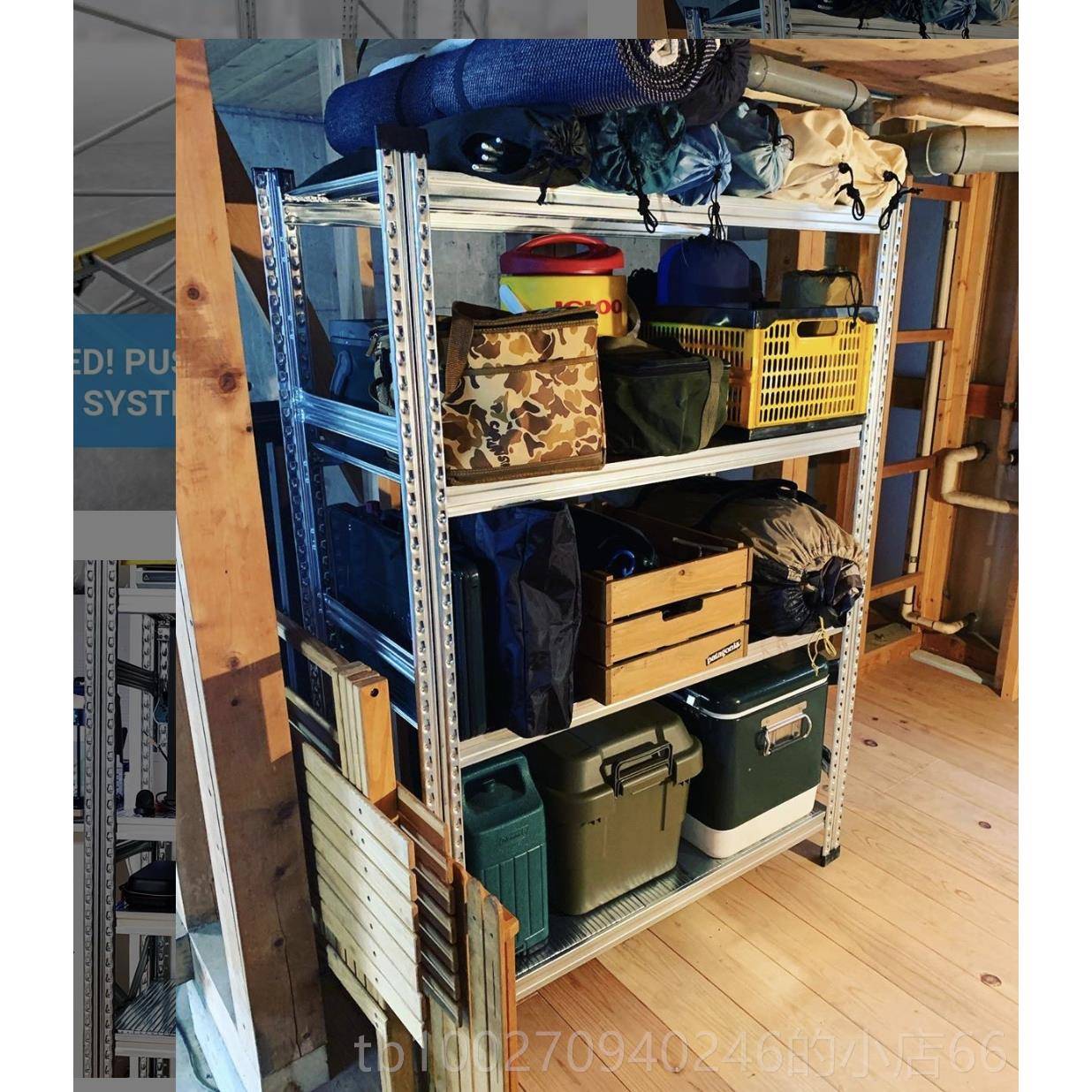 高档HTAP业组风置物架意大利进Metalsist工em合收纳层架货口架电