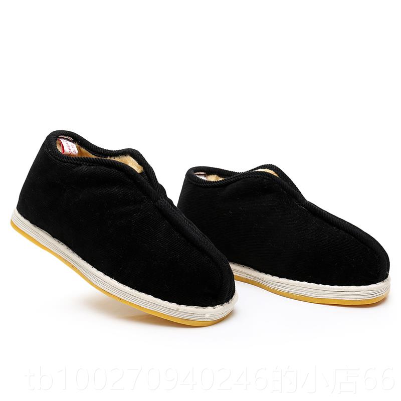 高档冬季老父中北京布鞋绒老人棉鞋保暖加加厚棉花老年千层底爸爸