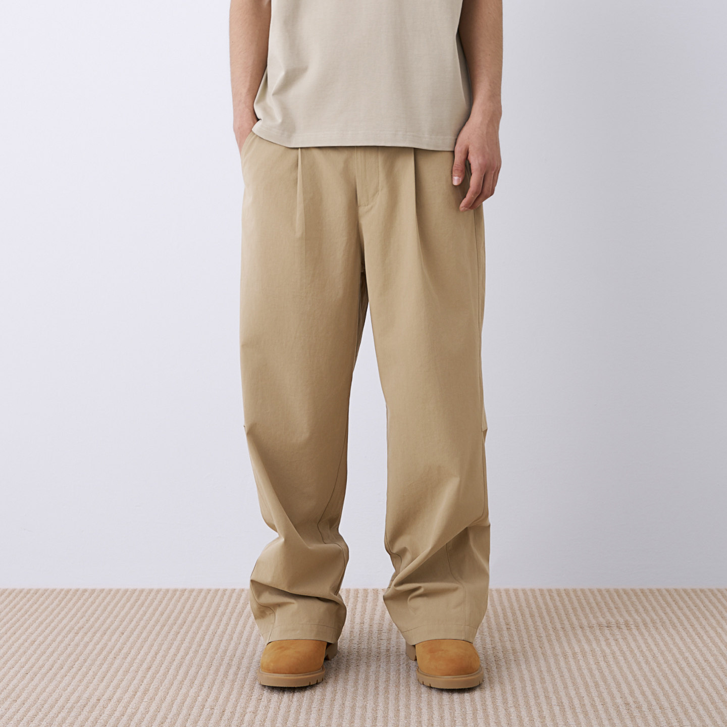 RealG2026春夏新款设计师工装经典弯刀长裤舒适挺阔百搭四季男女