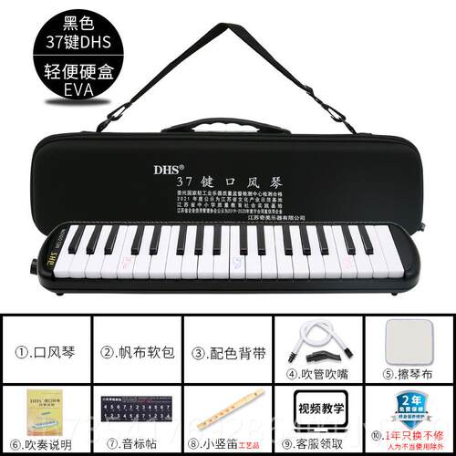 正品DHS键风琴3732团键小学生专用儿童初学者吹管乐口器口风琴购