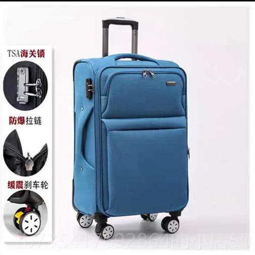 正品牛津布行李箱男22寸大6容量生密码箱女结实耐用出国学搬家旅