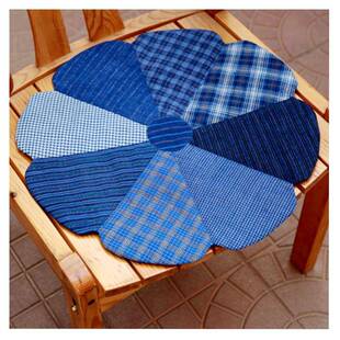 餐BK9K棉花垫款四季通用纯棉圆椅子垫拼布椅F76TSJ97垫圆座坐垫椅