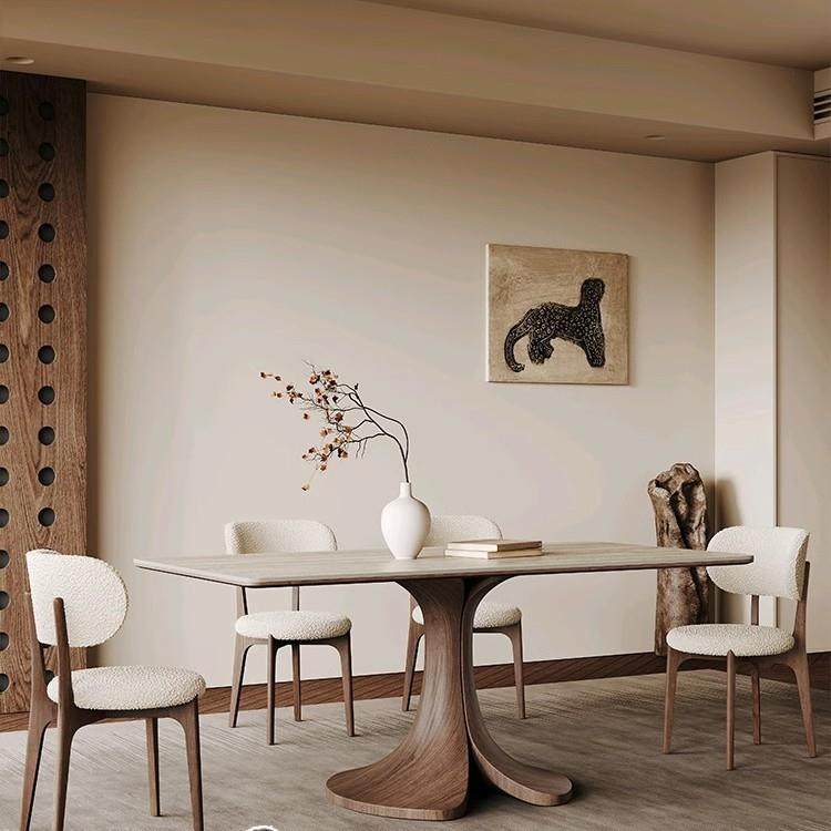 中古实风木餐桌长方形现代托简约胡色贴皮全哑QIJ光洞桃石岩板餐,鲜花速递/花卉仿真/绿植园艺,其它园艺用品,淘宝优惠券,粉丝福利购,淘宝优惠卷