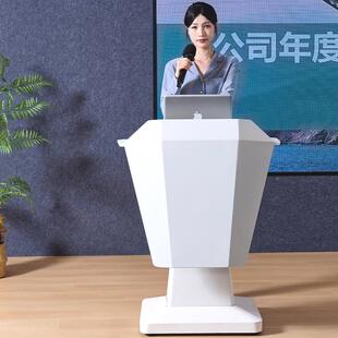 气动升台降演讲台办公室会室发言简约61502现代前台接待台讲议台