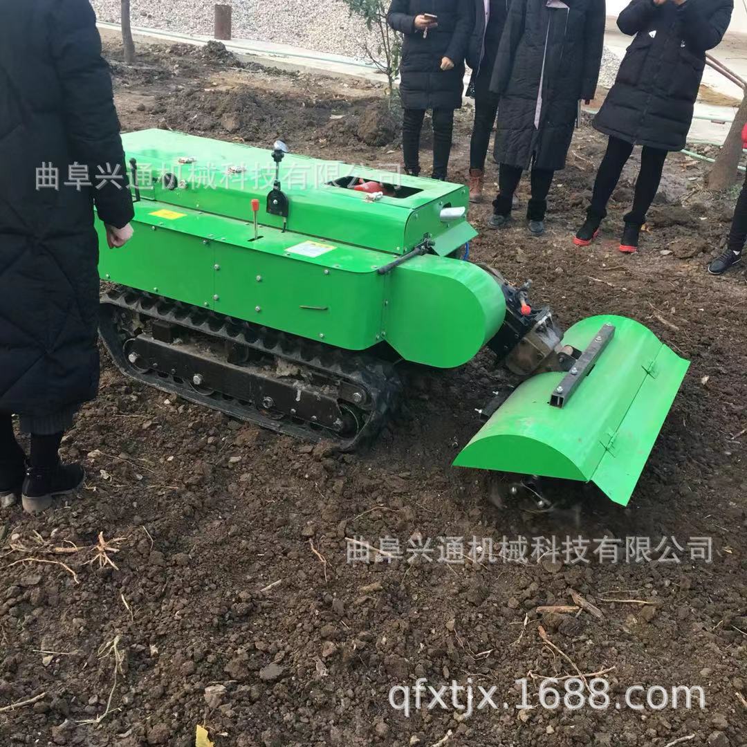 履带式果园旋耕开沟机现场视频
