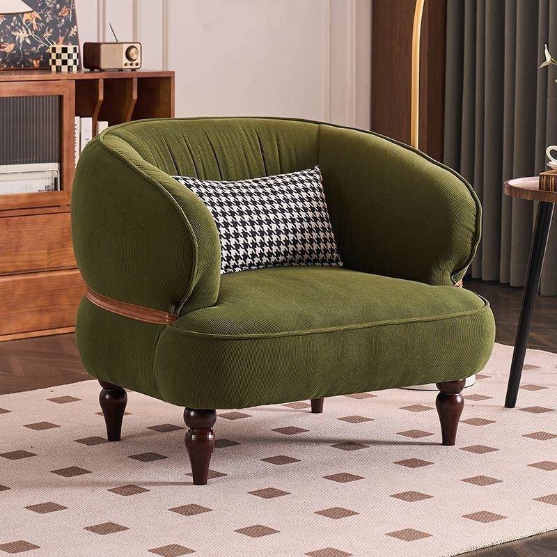美复GWM古式单沙人发客厅卧轻奢会客单室椅意式极简设计师休闲沙