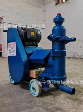 单缸活电动砂注浆泵水注浆机双缸浆灰浆泵小型塞YIQ柴油水泥泥输