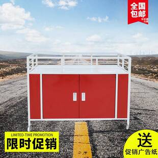市促销车折614叠摆小推车地推销车带超轮可移动花摊车车促台货架