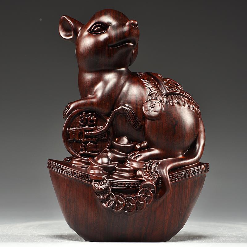 木雕二生木肖摆马件一套实质鼠牛虎十兔龙蛇XCYZ0000羊猴鸡狗猪工