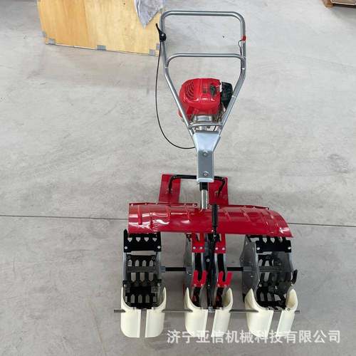 新型自走式除草机操作稻便稻田割草机方RJQ有水机田锄草机