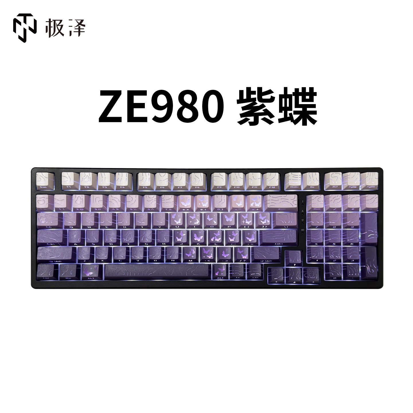 极泽ZE980牛仔喵语机械键盘