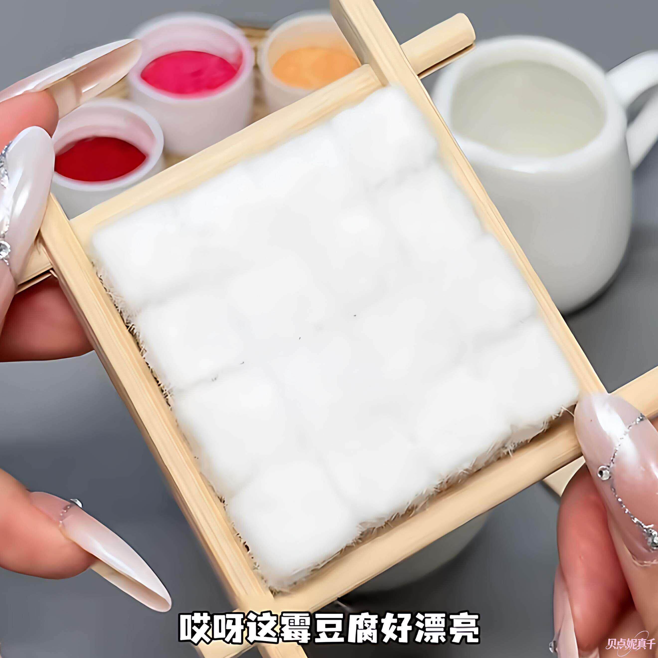 霉豆腐玩具套装dy自手工2豆02制6i火爆学生网红仿7453真毛腐女孩