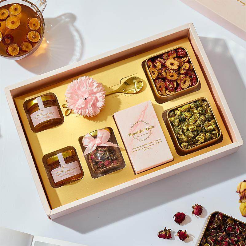 女生生日礼物养生茉莉花茶礼盒组合装实用美容院送客户三八伴手礼