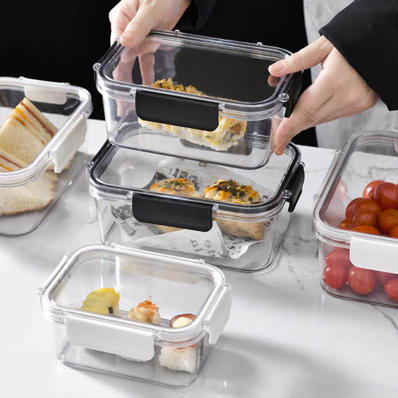 日本进口MUJIE保鲜盒食品级冰箱专用收纳盒冷冻带盖子密封盒