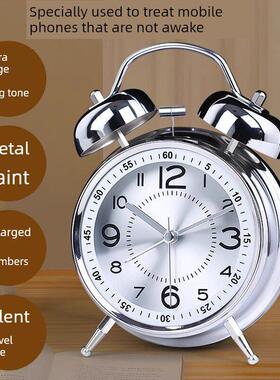 日本进口智能机械闹钟小学生高中初中生专用起床神器强力叫醒闹铃