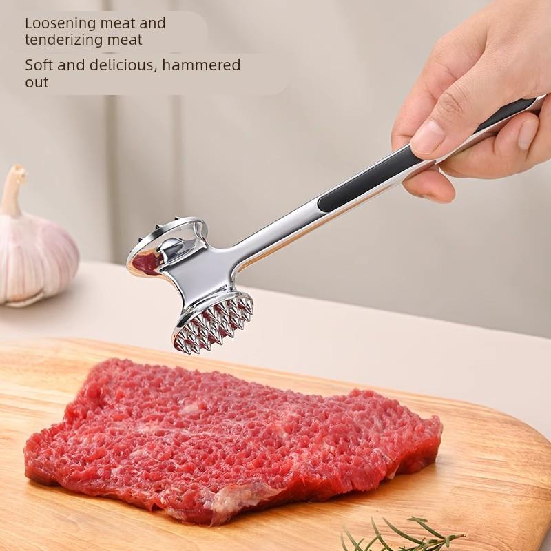 德国进口304不锈钢松肉锤厨房家用拍牛排锤子嫩肉断筋器敲打