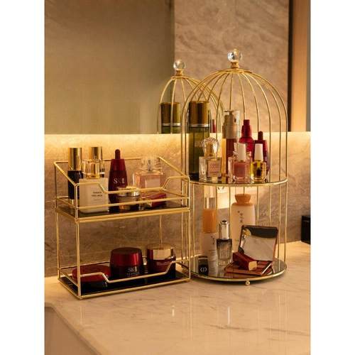 日本Jsmc无障碍高档化妆品储物架卧室浴室浴室梳妆台鸟笼护肤品储