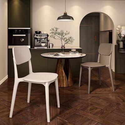 家用塑料靠餐舒服久坐商用椅子加厚厅背椅现椅代简约餐桌餐as1269