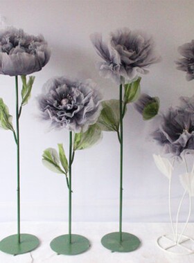 XNS婚庆婚礼道具件铁路T引花机械丝网仿真花台布置现场装饰艺摆橱