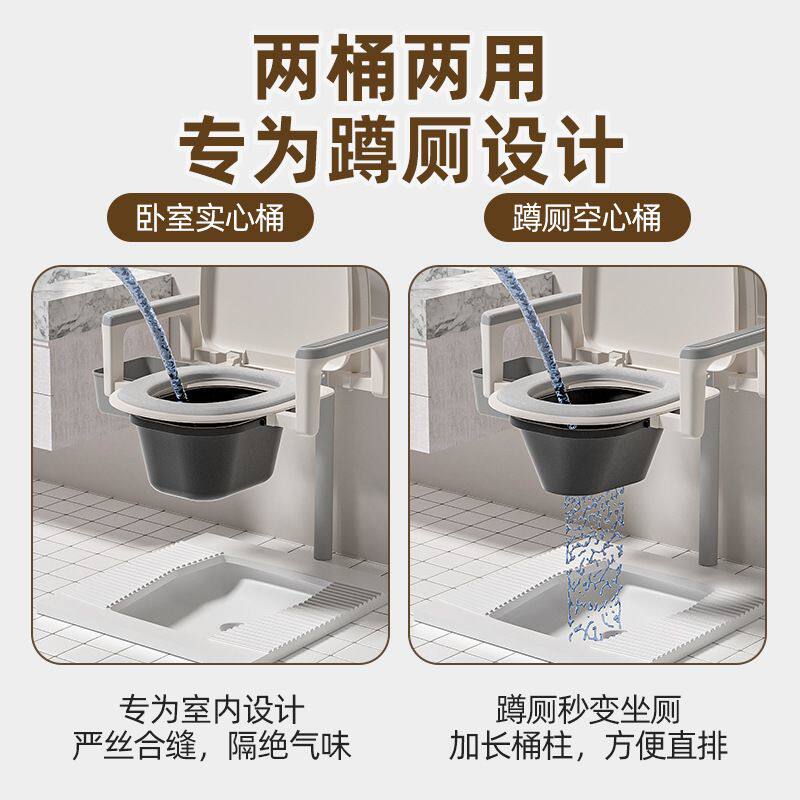 可移动家用马桶便携式孕妇成人老年人卧室床边便桶老人简易坐便器