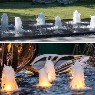 庭院鱼塘装喷泉园林饰水循534环喷泉喷头园场林水景喷广泉设备