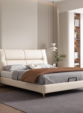 意轻奢床2025年新款式现代简约高1.51.8SNN米双人床卧米室箱储物