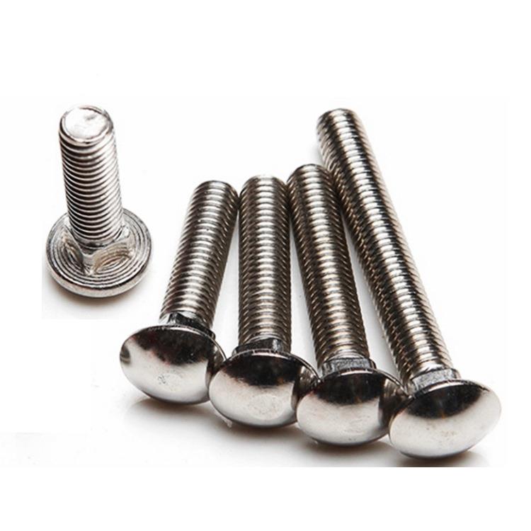 不锈钢马车螺栓m0m5m68m1方m12防锈304材质A2-70圆头颈螺317丝GB1