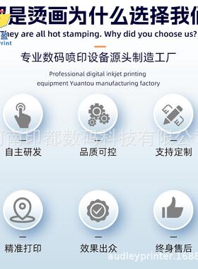 L抱Y6头PO服装印花打印机T8076-3恤洗水唛枕热D转印白墨烫F画打印