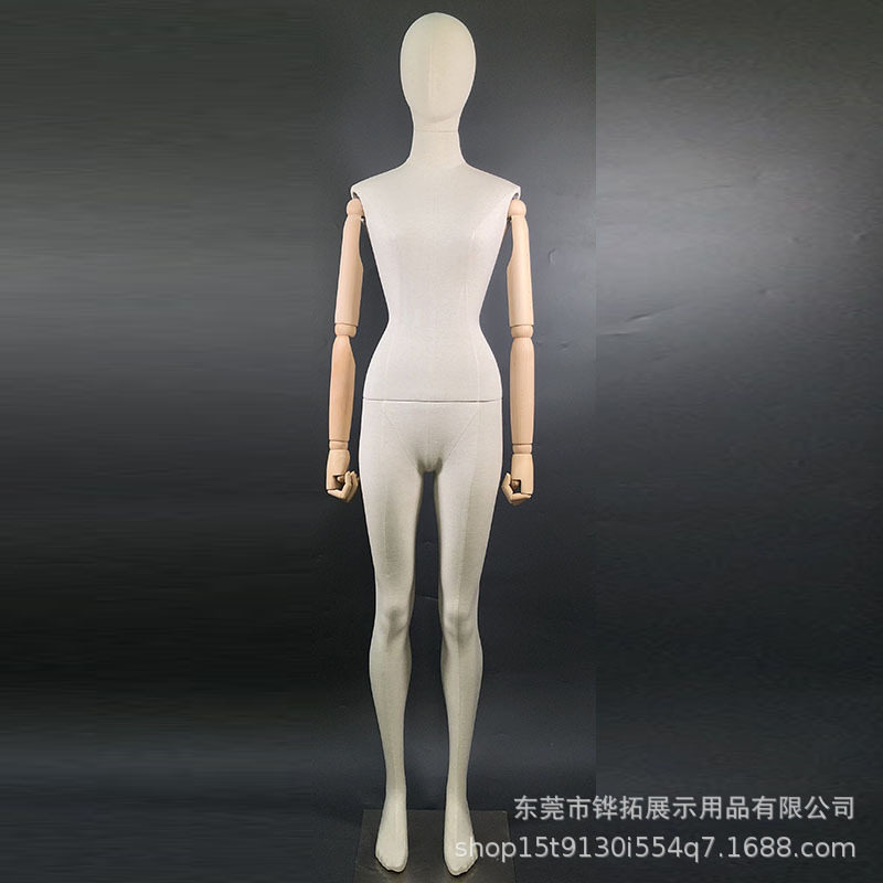 女全身包布模特道具服装店橱窗展示架假人体道具人偶韩版有型热门