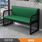 卡长方软包座座椅餐74厅大食堂酒吧阳台厅两形人三人多人等候长椅