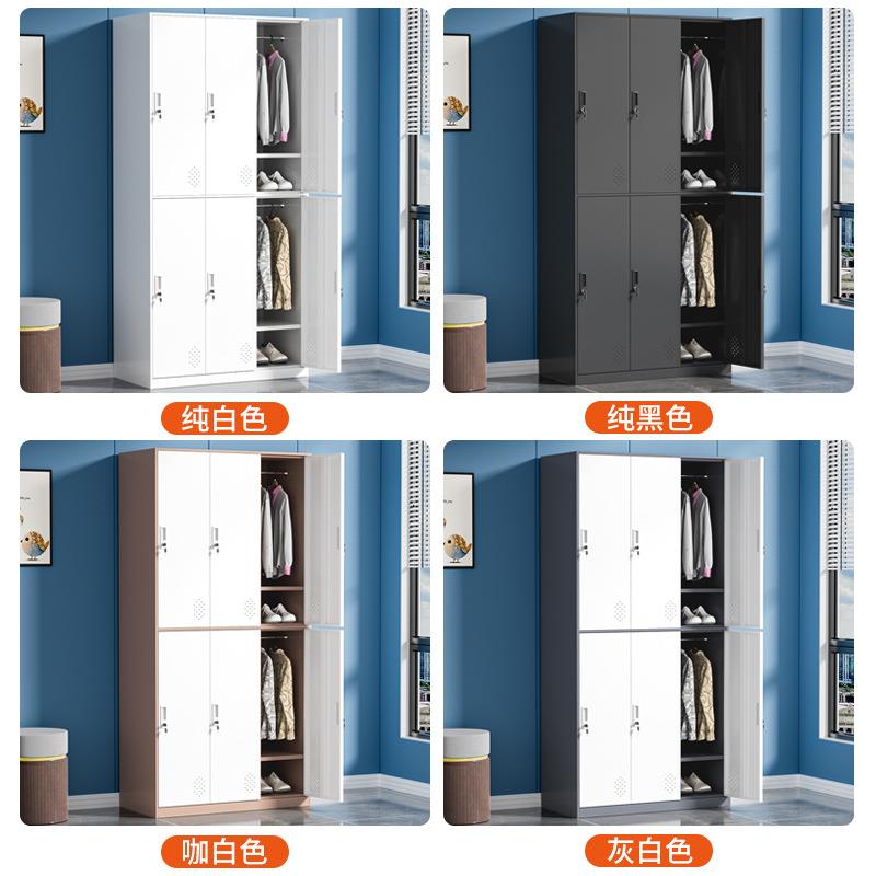 员工衣柜宿舍皮储物钢制换衣衣更柜浴室健身房存包柜qyg-002柜铁