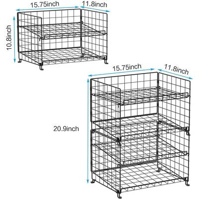 欧厨式简约铁可艺三层叠HS21534置物架调料品陈列架房纳收整理架