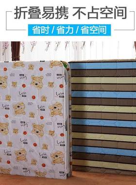 折型叠人床单人床床家用经济办公室午休简VSJ易图案午睡床成陪护