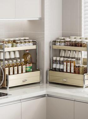 收厨房jiang-m-调料置物架台面调功味多品纳抽屉柜多能置物酱醋油