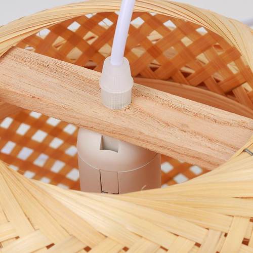 约6005--8中式简式竹艺餐馆竹编吊灯田园餐厅台饭店民宿茶室卧室