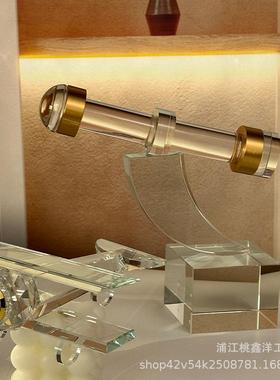 简约立BJ-LSDT0式单筒望远宿镜水晶摆件样板房楼客厅民直播间工部
