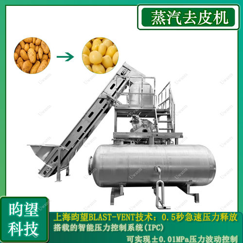 大型高温高压全自动薯类脱皮机