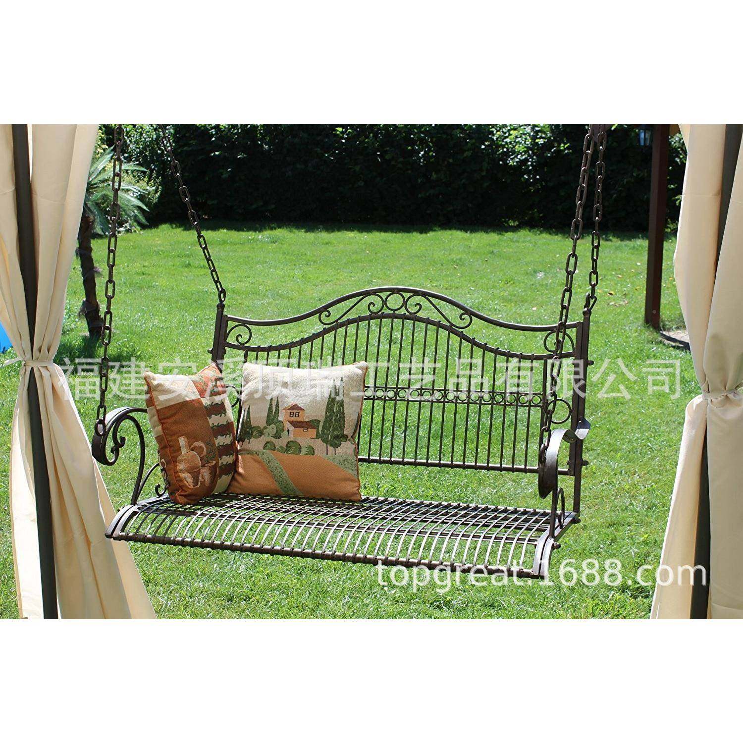 户外热销秋千双ZPC人铁艺椅摇室内阳人台成人意懒吊创椅