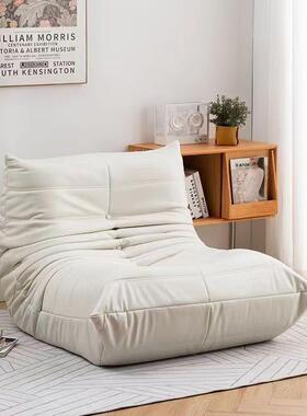 KTW写意间毛虫沙发空tgoo卧室客厅懒人奶油可毛躺可睡休闲阳台单