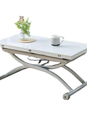 茶几餐桌一体家用小户带型折活叠升降客厅桌两用动可82910移动轮