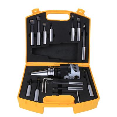 2寸镗头套装WANBT支4柄3寸镗头套装F1-12018mm291支装镗孔器组合