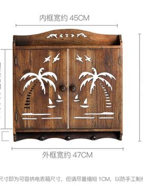 ?K9HX实雕刻电表箱装饰画电挂配电木闸箱F756MHSJ遮挡画强弱电箱