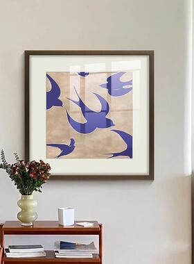 《平安喜艺乐》法式中国风客厅饰画装中古术玄挂画燕关子餐厅SNZA