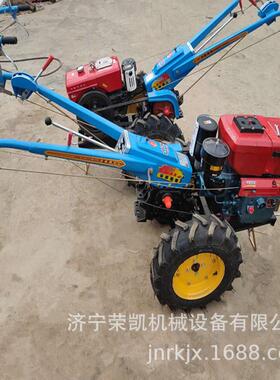 农用10马力出口手扶拖拉机柴OUS油耕地播种盘拖松0土机11底手扶拉