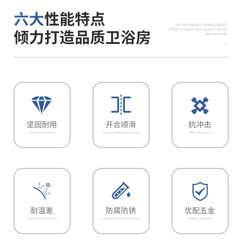 酒沐店工程浴不房移动门璃隔v243断卫生间干湿分区淋浴屏锈钢玻玻