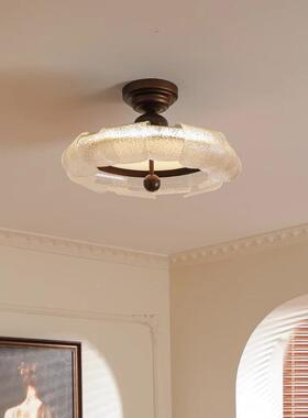 卧室吸顶灯中风美式复古主气室灯具简卧约大法式设79648计师古书