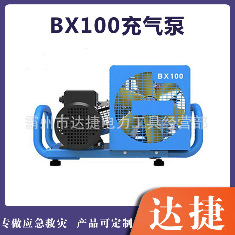 BX100压缩空气充气泵可移动气体填充泵呼吸气瓶充填泵高压充瓶机