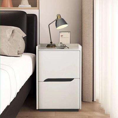 极窄LNM床头奢柜迷夹你小型轻实木超窄简约现床边代柜卧室缝收纳